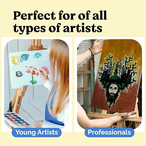 Chalkola Canvas for Painting - (20 Bulk Pack, 5x7, 8x10, 9x12, 11x14 inch) | 100% Cotton Panels, Primed Blank Canvases for Painting for Kids & Adults - Paint Canvas Boards for Acrylic, Oil, Watercolor thumbnail 7