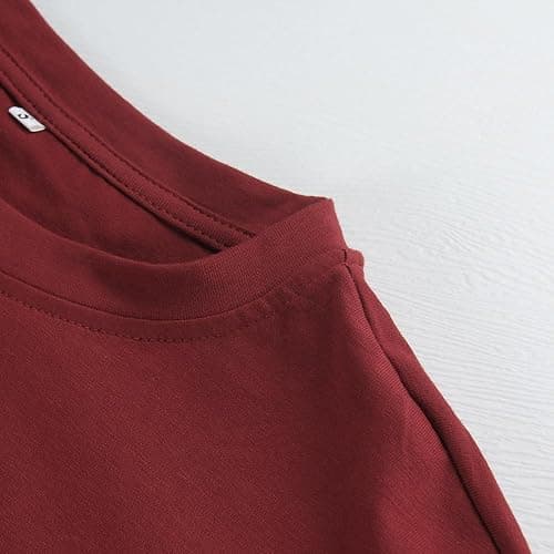 PRIMODA Womens Oversized Short Sleeve T Shirts Trendy Crew Neck Loose Workout Tee Casual Summer Tops Cotton thumbnail 4
