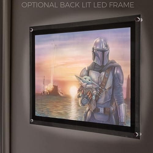 MIGHTYPRINT Star Wars – The Mandalorian – Mando and Grugo - A New Direction – Durable 24” x 17 Wall Art – NOT Made of Paper – Officially Licensed Collectible thumbnail 6