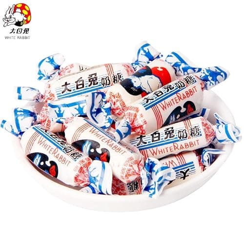 Chinese Candy White Rabbit Creamy Candy 17.7 Oz(500 Gram),White Rabbit Toffee, White Rabbit Cream Gummy Candy, Leisure Candy Snacks, Chewing Fudg, Healthy Desserts (117g (Pack of 1)) thumbnail 4