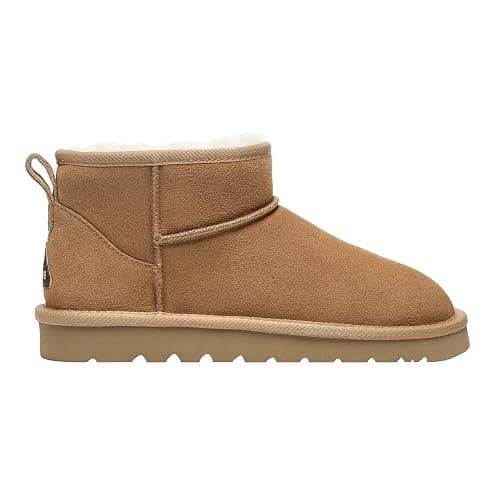 EVERAU Women Finch Ultra Mini Classic Boots Womens Warm Ankle Winter Sheepskin Suede Water Resistant Boots - Image 1