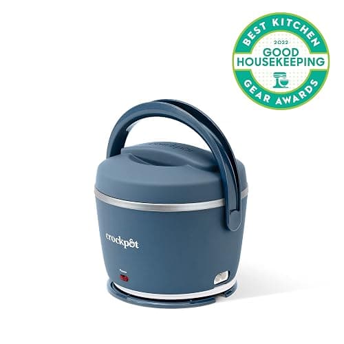 Crock-Pot 20-Ounce Electric Lunch Box, Portable Food Warmer, Faded Blue, Perfect for Travel, Car, On-the-Go, Keeps Food Warm, Spill-Free, Dishwasher-Safe, Ideal Gift for Men and Women thumbnail 7