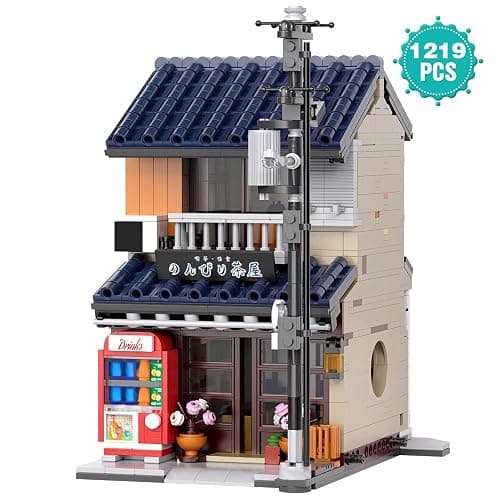 RAVAYO Japanese Tea House Mini Building Set with LED - Japanese Street View Simulation Architecture Construction Toy,Mini Brick 1219pcs thumbnail 8