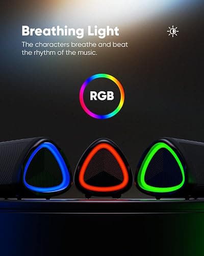 Bluetooth Speaker with HD Sound, Portable Wireless, IPX5 Waterproof, Up to 20H Playtime, TWS Pairing, BT5.3, for Home/Party/Outdoor/Beach, Electronic Gadgets, Birthday Gift (Black) - 1pcs-Glossy Black thumbnail 4