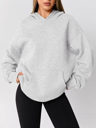 AUTOMET Womens Oversized Hoodies Trendy Pullover Sweatshirts | relaxed, oversized fit soft fleece pullover, perfect for trendy streetwear, college outfits, and daily home wear thumbnail 2