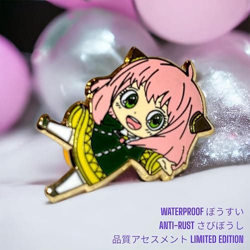 Anya Forger Enamel Spy x Family Pin - Loid Forger Merch Figure Pin for Backpack thumbnail 2