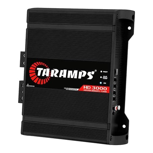 Taramps HD 3000 2 Ohms Black 1 Channel 3000 Watts RMS MAX Full Range Car Audio Monoblock LED Monitor Indicator Class D Amplifier Crossover, HD 3k thumbnail 3