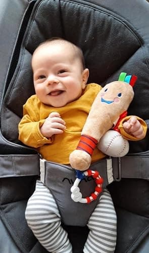 Little Sport Star Newborn Baby Baseball Toy | Ideal Toy from Birth to 12 Months | Multi Sensory Toy | Extra Sensory Features for Babies | Part of The Collection for Babies thumbnail 7