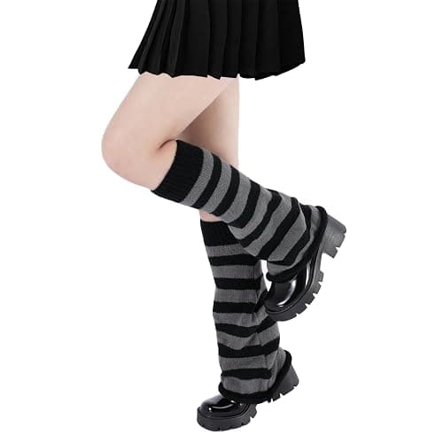 Komorebi Leg Warmers Y2K Kawaii Leg Warmers for Girl Women Cute Knitted Socks Y2K Harajuku Goth Accessories thumbnail 3