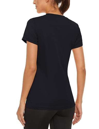 MAGCOMSEN Women's Short Sleeve T-Shirts UPF 50+ Sun Protection Quick Dry Athletic Running Workout Rash Guard Tops thumbnail 6