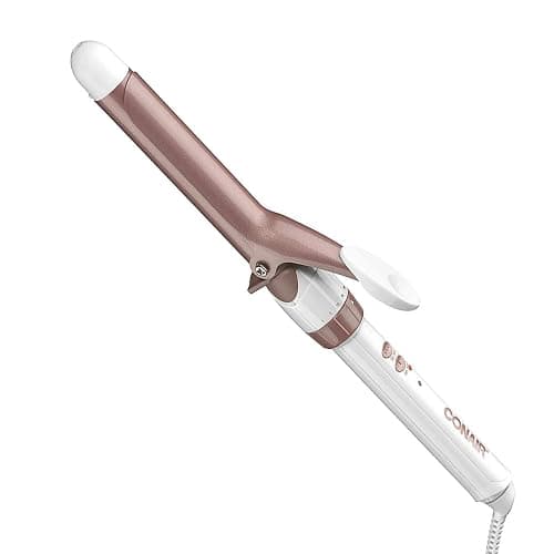 Conair CD701GNC Double Ceramic 1-Inch Curling Iron, produces classic long lasting curls – for short, medium, and long hair, High heat 375°F, Instant heat up, Anti-frizz control, Dual voltage Hair Curler thumbnail 2