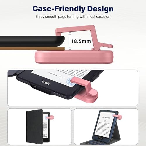 DATAFY [Case-Friendly] Page Turner for Kindle Paperwhite Oasis Kobo eReaders, Camera Camcorder Remote Controls, Page Turner Clicker for ipad Tablets Reading Novels with Wrist Strap Storage Bag thumbnail 3