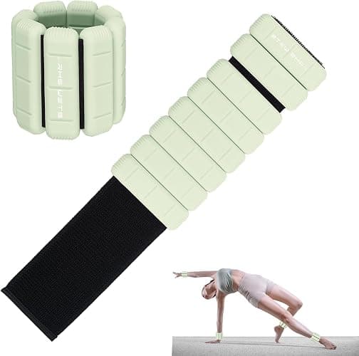 Adjustable Wrist & Ankle Weights - Set of 2, Wearable Wrist & Ankle Weights Bracelet for Yoga, Dance, Barre, Pilates, Cardio, Aerobics, Walking - Image 1