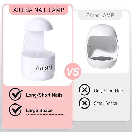 AILLSA Mini UV Light for Gel Nails, Flash Cure Lamp | Handheld Single Finger UV LED Nail Lamp, Portable Fast Dry Nail Dryer for DIY Home Nail Salon thumbnail 4