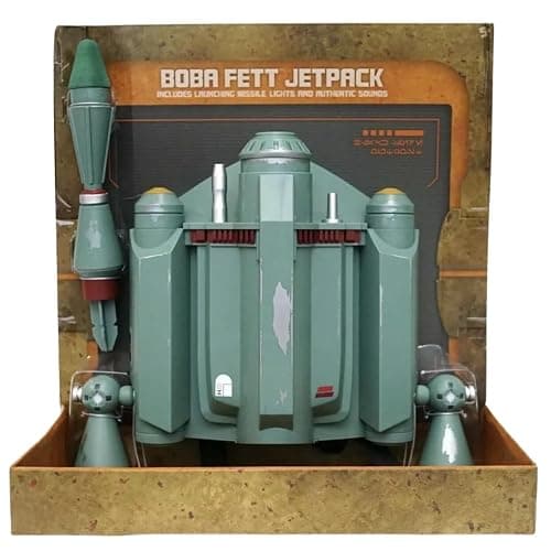 WDW Orlando Galaxy’s Collection Boba Fett Jetpack Toy with Launching Missile, Lights, Authentic Sounds, Interactive Features, Rotating Boosters - Image 1