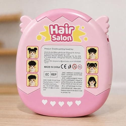 2-in-1 Cat Magnetic Drawing Board - DIY Hair Styling Toy | Magnetic Cat Hairstyle Toy,Funny DIY Cat Hair Style DrawingBoard with Stylus Pen,Portable Stress Relief Toys thumbnail 9
