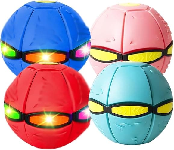 mcgotasy Magic Meta Ball, Magic Bouncing Ball, Children's Bouncing Balls, Magic Metaball, Magic Flying Saucer, Bouncy Balls, Parent-Child Interaction (4PCS, Lights) - Image 1