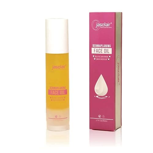 Dermaplane Oil - Natural Unscented Face Shaving Oil for Women, 1.7 Fl Oz | Prevents Razor Burn; Softens Fine Hair; Non-comedogenic for Sensitive Skin; Made in USA - Image 1