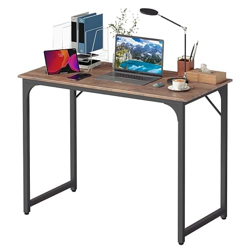 BestOffice 39 Inch Computer Desk,Home Office Desk Writing Study Table Modern Simple Style PC Desk with Metal Frame for Home Office - Image 1