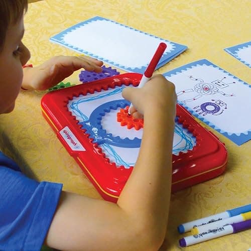 Spirograph Jr. — Jumbo Sized Gears Classic Retro Toy For Spiral Drawing Art Design Toy Kit for Smaller Hands — For Kids Ages 3 and Up thumbnail 2