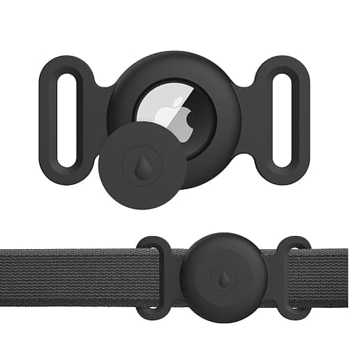 Meliya Airtag Case for Dog Cat Collar, Waterproof Apple Air Tag Protective Holder GPS Tracking Finder for Pet, Silicone Case for Dog Collar Cat Loop Holder Pet Accessories - Image 1