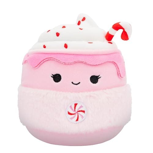 Squishmallows Original 5-Inch Holiday 4-Pack – Ethel Hot Chocolate, Floyd French Fries, Keiko Blue Christmas Tree, Ricardo Peppermint Bat – Official Jazwares Plush (Little) thumbnail 6