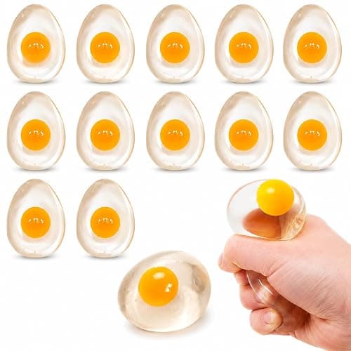 The Dreidel Company Sticky Egg Splat (Clear, 12-Pack) - Image 1