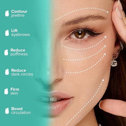 Contour Gua Cube - Gua Sha Face Massage Tool - Ice Roller for Sculpting, De-Puffing & Lymphatic Drainage - Face Ice Roller & Massager - Compact Skin Care Tools for Daily Skincare & Travel - Jade thumbnail 4