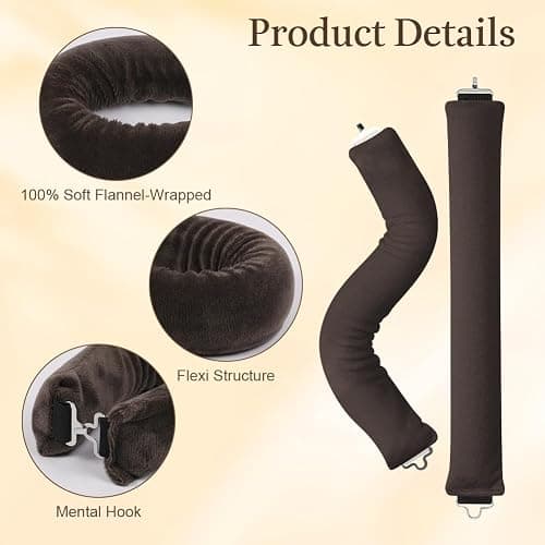 AOOWU Heatless Curls Band 5 Stück, üBer Nacht Overnight Blowout Locken Ohne, Neu Lockenwickler Locken Ohne Hitze, Diy Overnight Curls Gummi Hitzefreier Lockenwickler Locken für Mittleres Langes Haar thumbnail 3