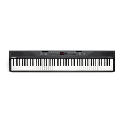 Alesis 88 Key Keyboard Piano with 480 Sounds, Speakers, USB MIDI, Sheet Music Tablet Rest, Power Adapter and Piano Lessons for Beginners thumbnail 15
