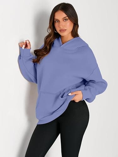 Trendy Queen Womens Oversized Hoodies Fleece Sweatshirts Fall Fashion Pullover Sweaters Winter Clothes thumbnail 2