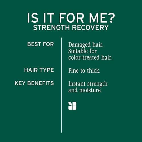 Biolage Strength Recovery Repairing Spray - Leave-In Treatment, Strengthens & Repairs Damaged Hair, Heat Protectant, Detangling Leave-In Treatment, With Olive Squalane & Vegan Proteins thumbnail 5