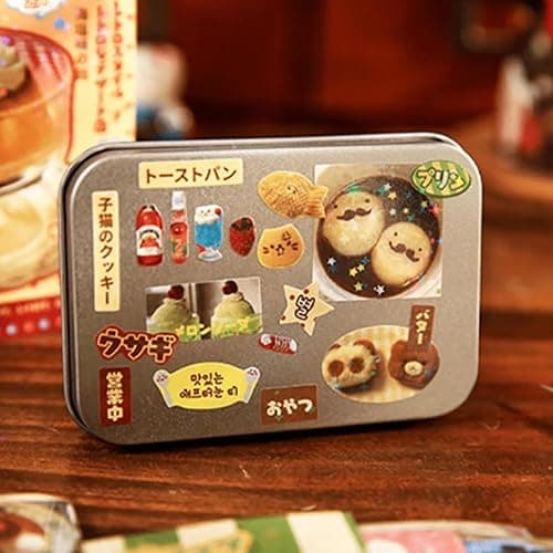 Japanese Kawaii Sticker Book 2 Pack, Die-Cut Cute Food & Manga Style Aesthetic Stickers for Journaling, Scrapbooking, Planners, Junk Journal Supplies (A+B) thumbnail 7