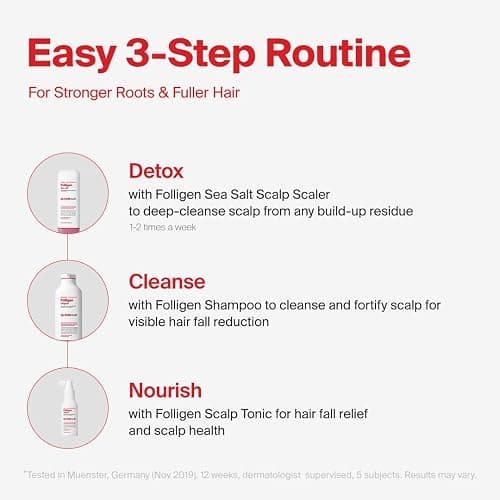 Dr.FORHAIR Folligen Shampoo | Korean Hair Care | Clarifying, Anti Dandruff, Scalp | For Hair Thickening & Fuller Looking, 16.91 fl oz thumbnail 6