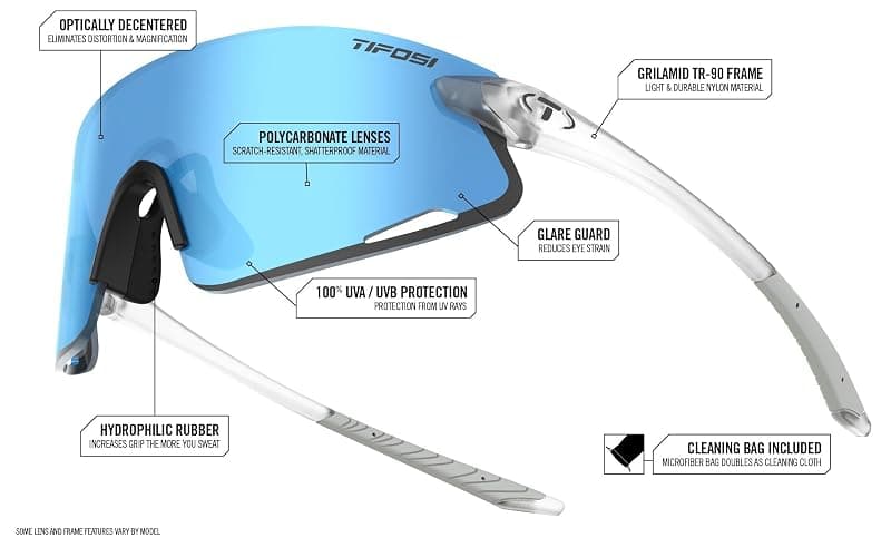 Tifosi Optics Vogel XC Sunglasses Sport Sunglasses Men & Women Small- Medium Fit: Ideal For Baseball, Cycling, Golf, Running thumbnail 3