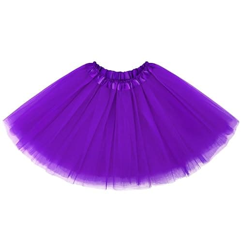 qikqik Tutu for Women Adults 5 Layerd Tutu Skirts for Women Tulle Skirt Womens Halloween Tutus Fluffy Skirt 80s Adult Tutus thumbnail 2