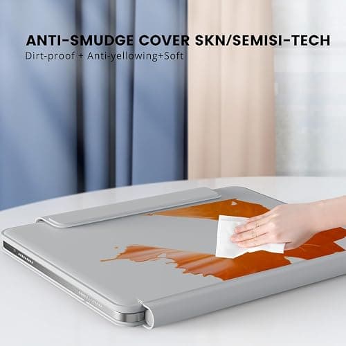 RAYMCRAFT for iPad 11th(A16, 2025)/10th Generation Case with Keyboard, Magic Keyboard 2022, Springy Backlit Keys, Stain-Resistant Surface, Multi-Touch Trackpad,White thumbnail 3