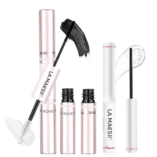 Lash Bond and Seal Remover Kit Waterproof Lash Cluster Glue with Strong Hold Eyelash Adhesive and Remover Non-Irritating Lash Glue Kit (10ML+5ML) - Image 1