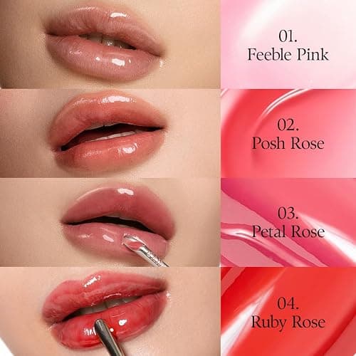 d'alba Piedmont Plumping Lip Glow Mood Volumizer, Hydrating Lip Plumper with Vegan Ceramide & Vitamin C & E, Fuller Lips, Volumizing Lip Gloss, Glowy Finish, Feeble Pink (4 Colors) (0.17 fl oz.) thumbnail 5