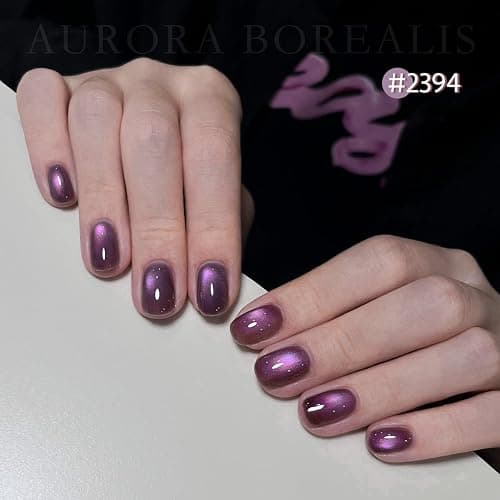GAOY Glitter Cat Eye Gel Nail Polish Set with Magnet Colorful Galaxy for Holographic Cat Eye, Salon Gel Manicure and Nail Art DIY at Home thumbnail 3