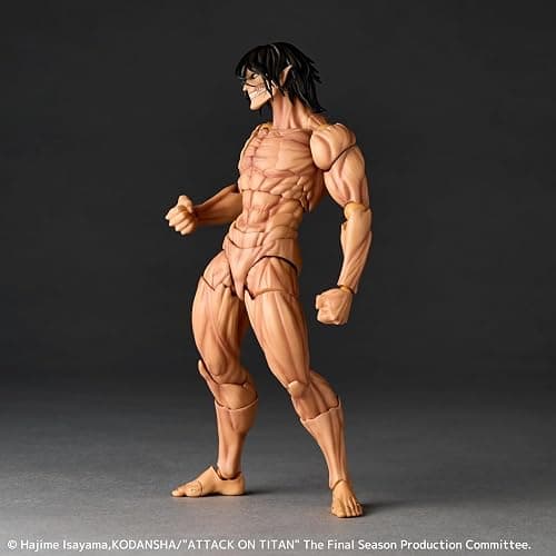 Revoltech Amazing Yamaguchi Attack on Titan Eren Yeager Action Figure thumbnail 6