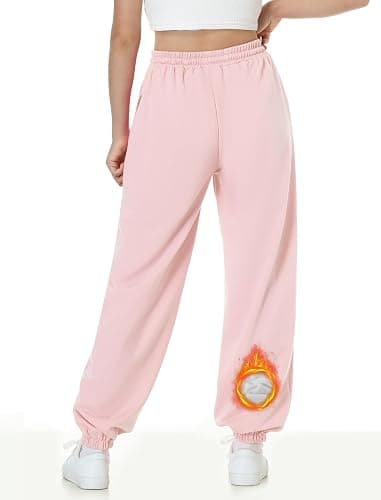 EXARUS 3 Pack Girls Sweatpants Joggers Teen Sweat Pants Cute Baggy Tween Trendy Clothes Preppy with Pockets thumbnail 2