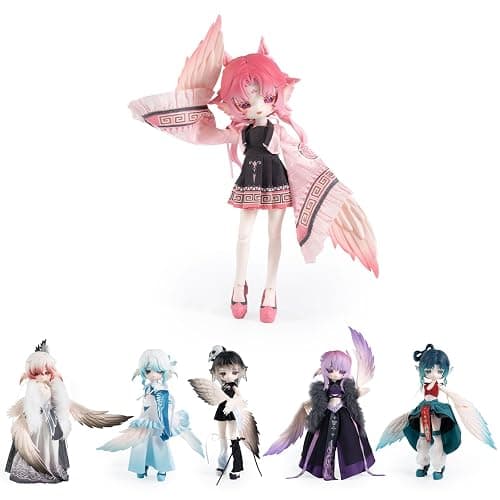 BEEMAI Luluya Cloud Feather Pavilion Series Single Box (Contains 1 Figure), 1/8 BJD Blind Box Cute Figures Collectibles Birthday Gift - Image 1