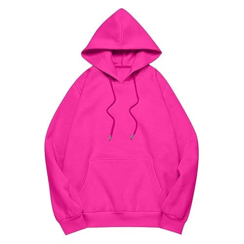 Womens Oversized Hoodies Cute Sweatshirts Fleece Hooded Pullover Tops Sweaters Casual Comfy Fall Fashion Outfits Clothes thumbnail 4