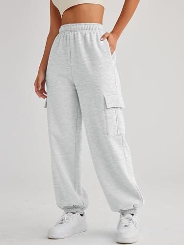 AUTOMET Womens Cargo Sweatpants Oversized Fleece Joggers Fall Fashion Outfits Y2k Clothes 2025 with Pockets thumbnail 3