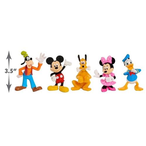 Mickey Mouse Collectible Figure Set, 5 Pack, Kids Toys for Ages 3 Up by Just Play - Image 1