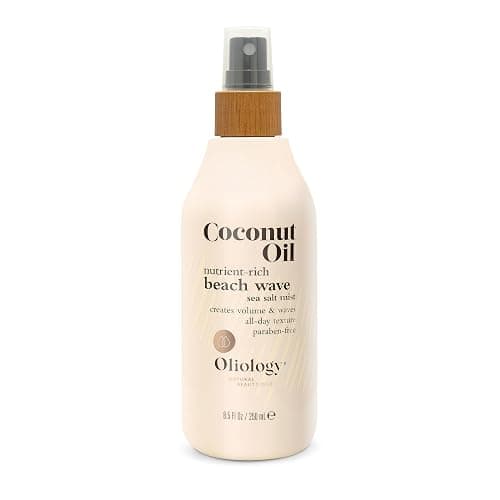 Oliology Coconut Oil Beach Wave Sea Salt Mist Spray - Creates Volume and Tousled Waves, Texture and Style that Lasts All Day (8 Oz) thumbnail 5