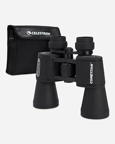 Celestron Cometron 7x50mm Astronomy Binoculars | Wide-Field Astronomy Binocular, Porro Prism, Multi-Coated Optics, Comfortable Handheld, Tripod Adaptable, Carrying Case thumbnail 9