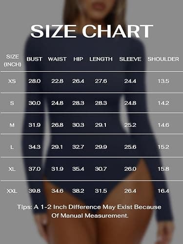 REORIA Women's Boat Neck Long Sleeve Bodysuit Basic Going Out Body Suits Tops 2025 thumbnail 5