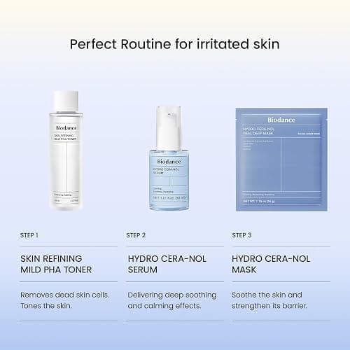 BIODANCE Hydro Cera-nol Real Deep Mask, Overnight Hydrogel Mask, Hydrating Facial Mask For Sensitive Skin, Redness Reducing & Quick Soothing Effect, Korean Skincare, Stocking Stuffers |1.19oz(34g)x4ea thumbnail 9